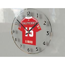 ANY Rugby Union Team Shirt Personalised Wall Clocks