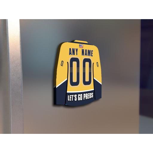 Nashville Predators NHL Ice Hockey Team Personalised Fridge Magnet Birthday Card